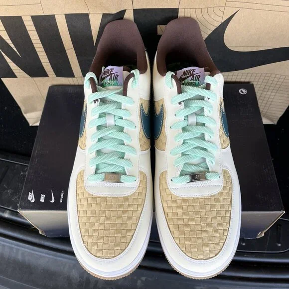 NEW Nike Air Force 1 Low Retro Woven Easter Basket IB5722-100 Mens Size 11.5